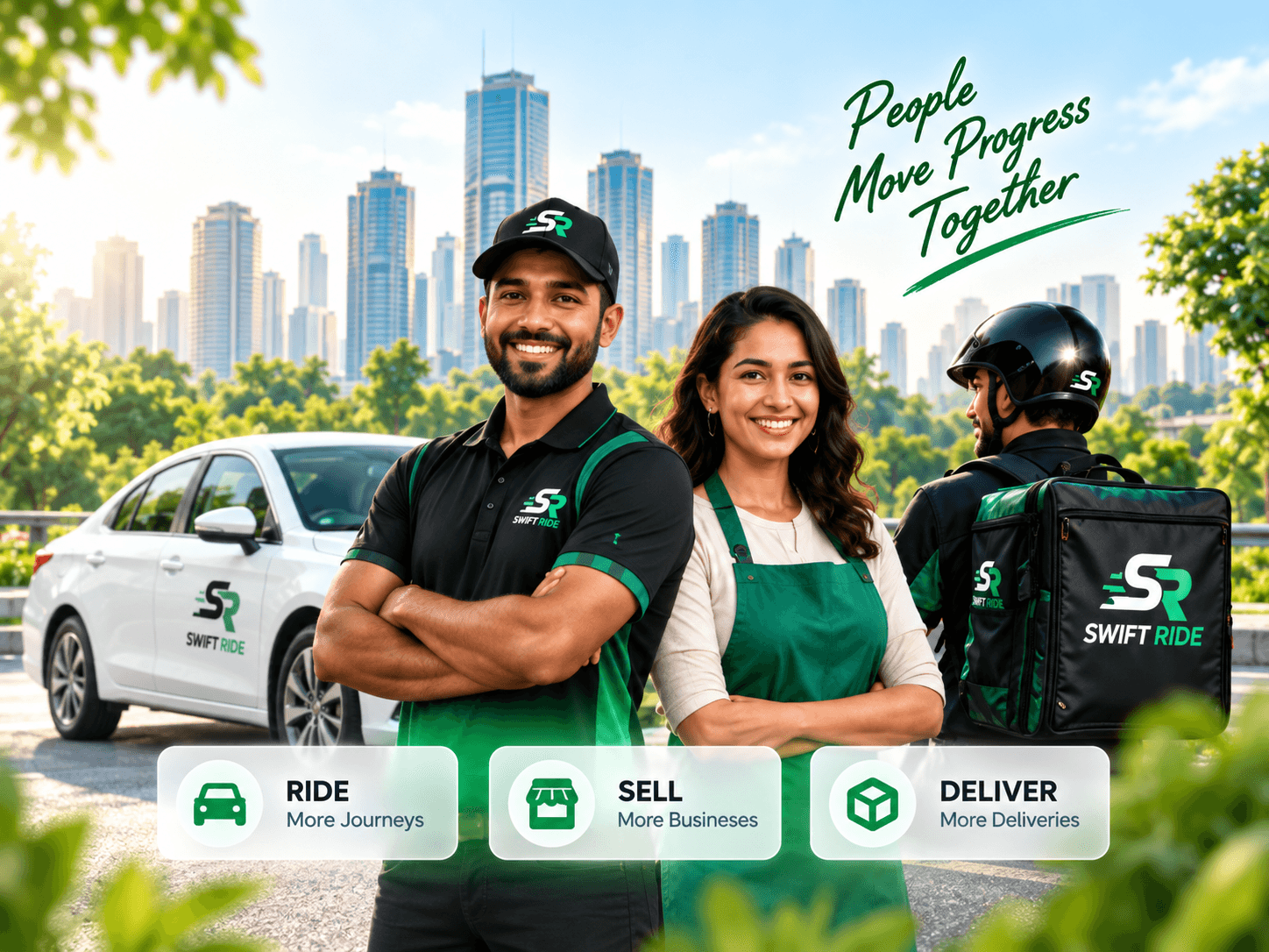 Swift Ride drivers merchants and delivery partners
